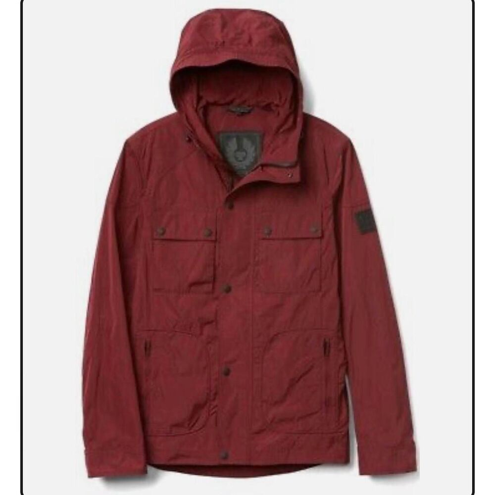 Belstaff Men's Red Windbreaker Jacket